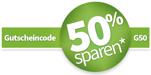 Jetzt mit dem Gutscheincode "G50" beim Hosting und der Domain im ersten Jahr 50% sparen! Jetzt mit dem Gutscheincode "G50" beim Hosting und der Domain im ersten Jahr 50% sparen!
